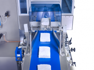 sleek inverted flow wrapping machine