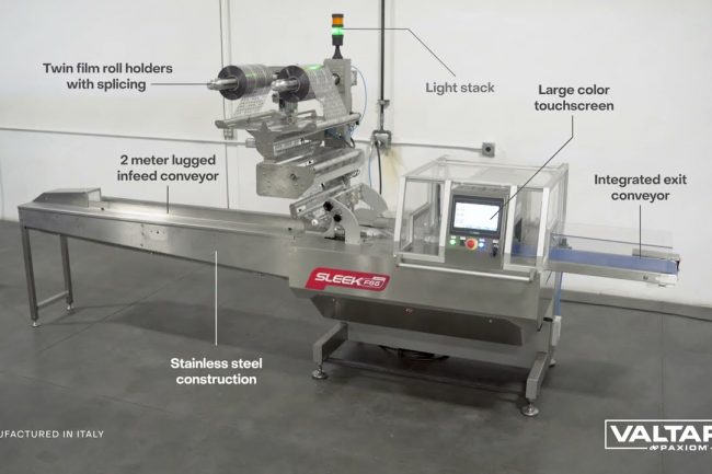 SleekWrapper F65 Dual Film Roll Flow Wrapper