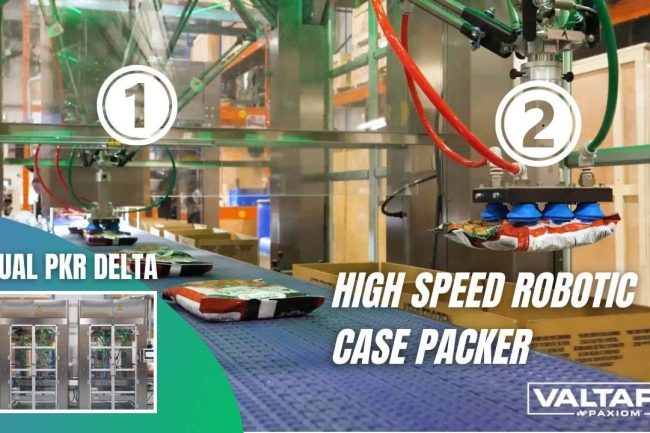 PKR Delta Case Packer Twin Cell For 85 Retail Bags Per Minute